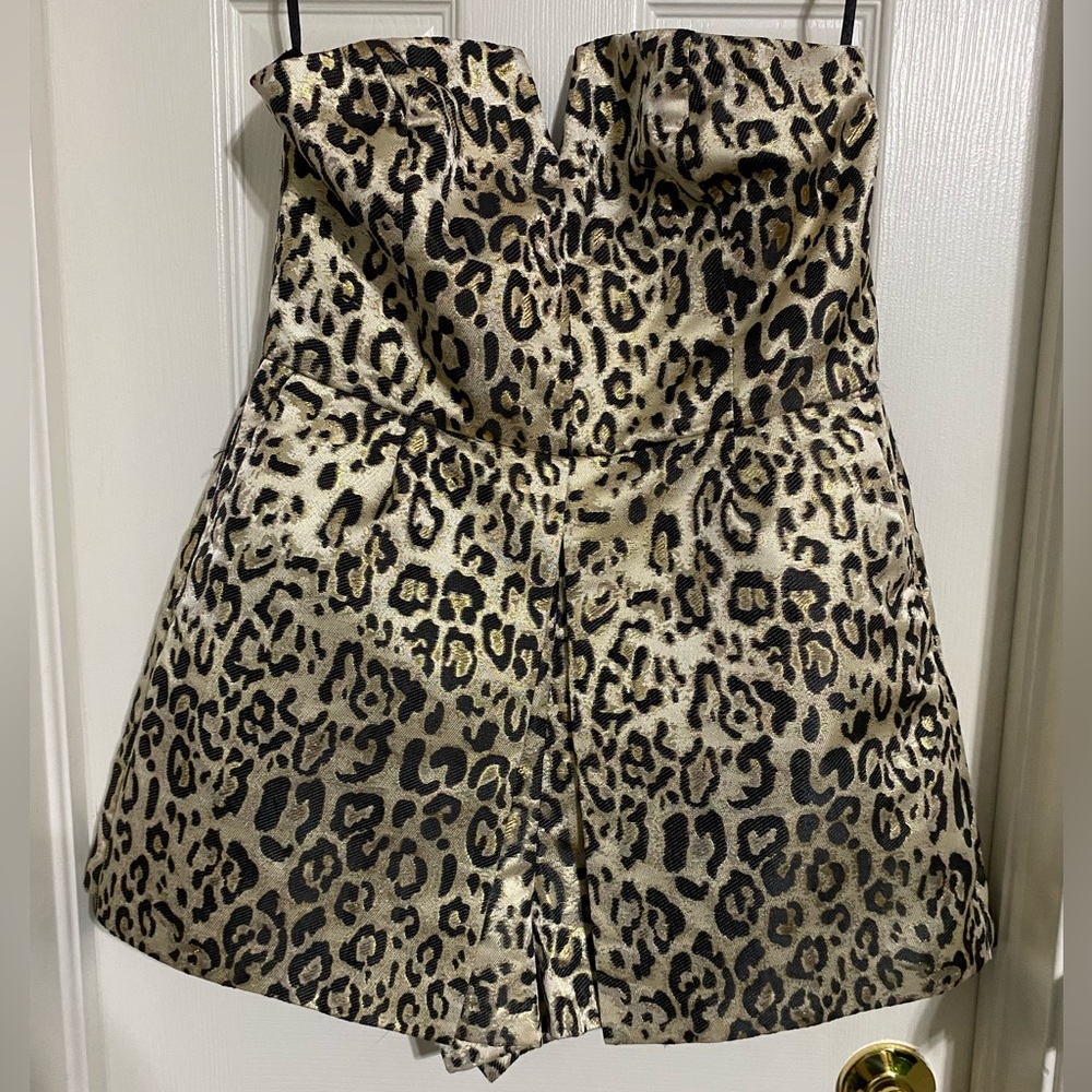 Ark and Co Animal Print Romper